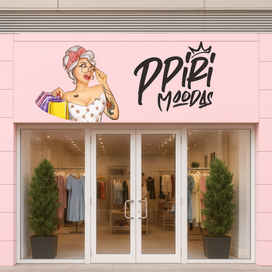 Fachada da loja Piri Modas.
